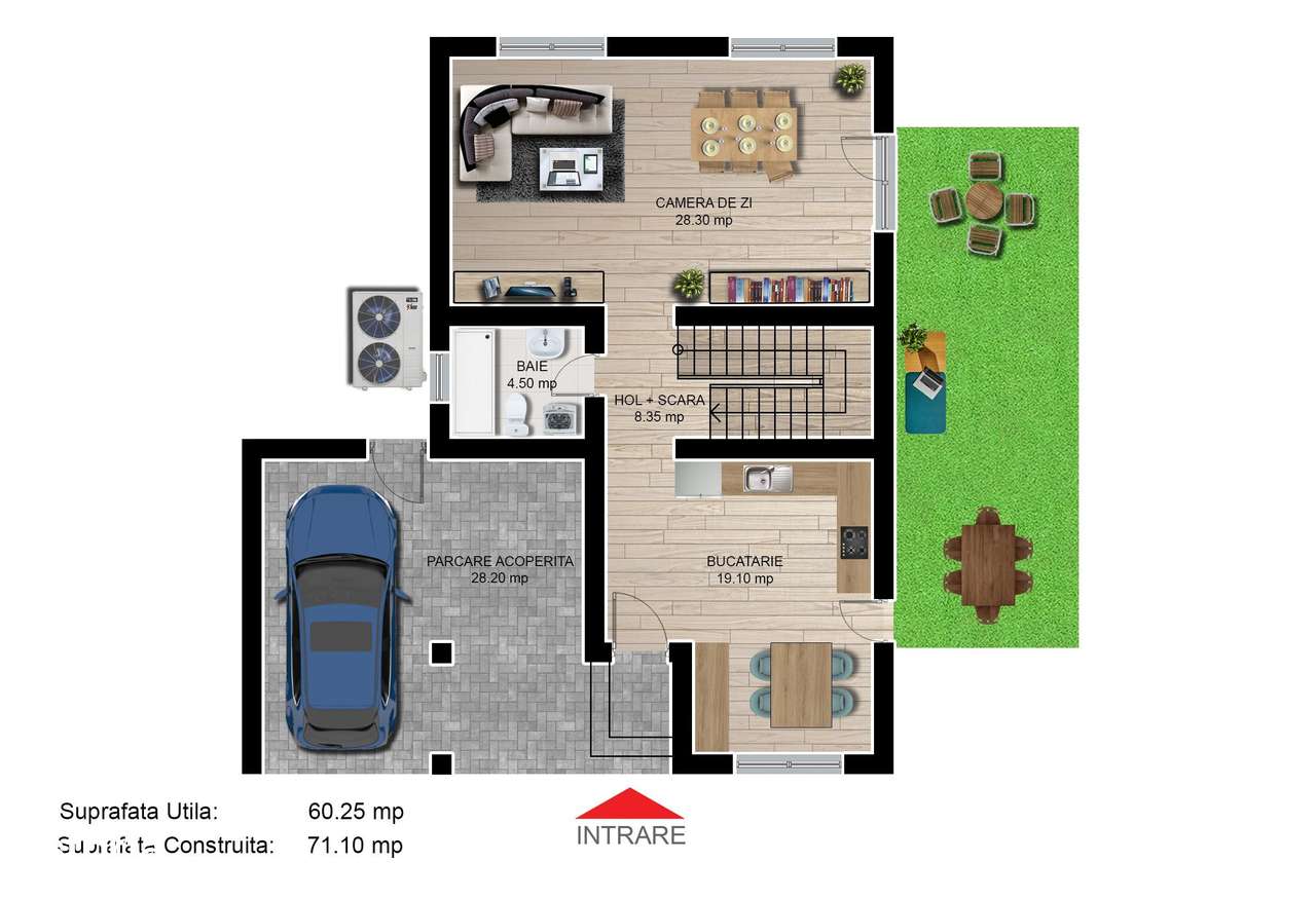 Casa individuala 4 camere 3 bai garaj Cartier Izvor Tarlungeni Brasov-9