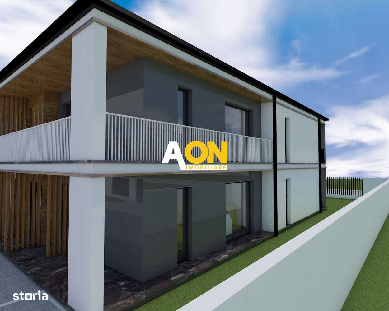 Apartament cu 3 camere, 2 bai, curte proprie, parcare si boxa 40 mp - Imagine principală: 2/3