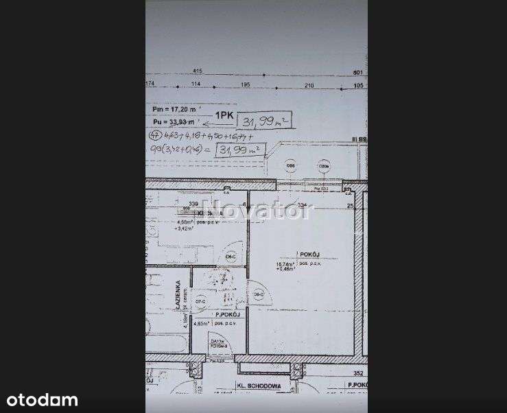 Kawalerka na 3-piętrze w bloku 32m2 na Górzyskowie-16