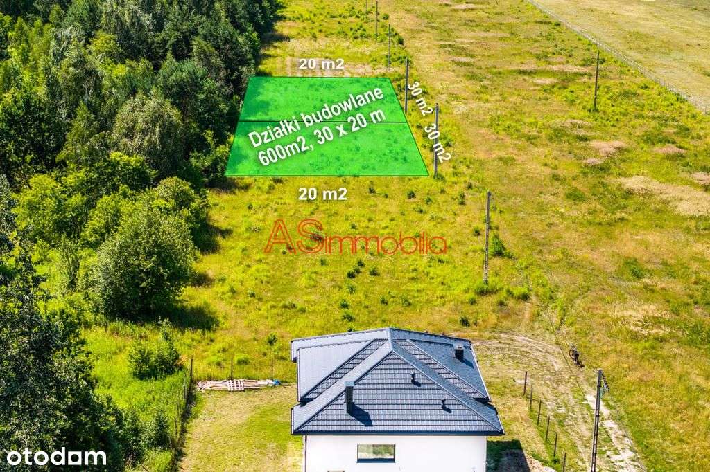 Działki budowlana, 600 m2, przedmieścia Wołomina-3