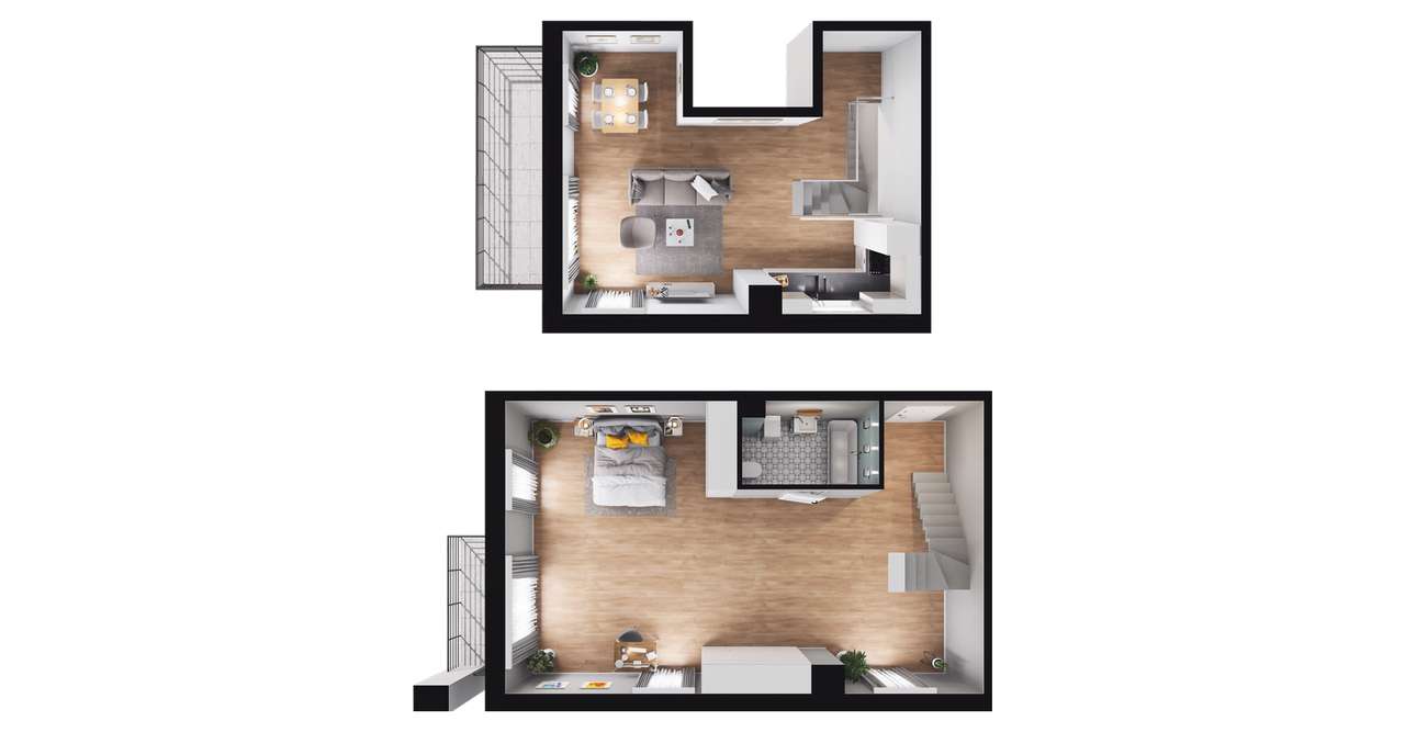 4-pokojowe mieszkanie 79m2 + taras Bezpośrednio - Pełny obrazek: 3/8