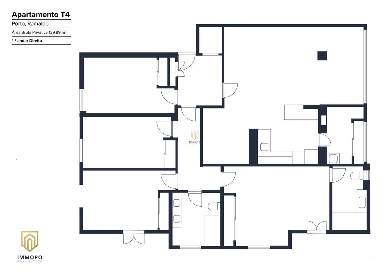 Apartamento T4 totalmente remodelado na Avenida da Boavista, Porto.-30