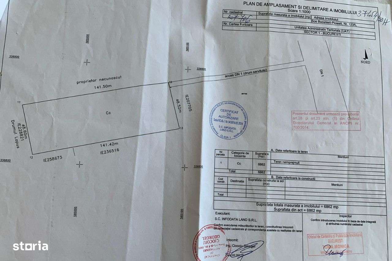 Teren DN1, Padurea Baneasa,Jandarmeriei, Odai, Metrou-2