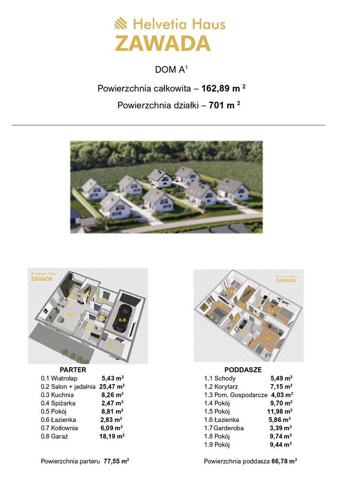 Gotowe 4 domy z I etapu inwestycji w Zawadzie - Pełny obrazek: 5/13