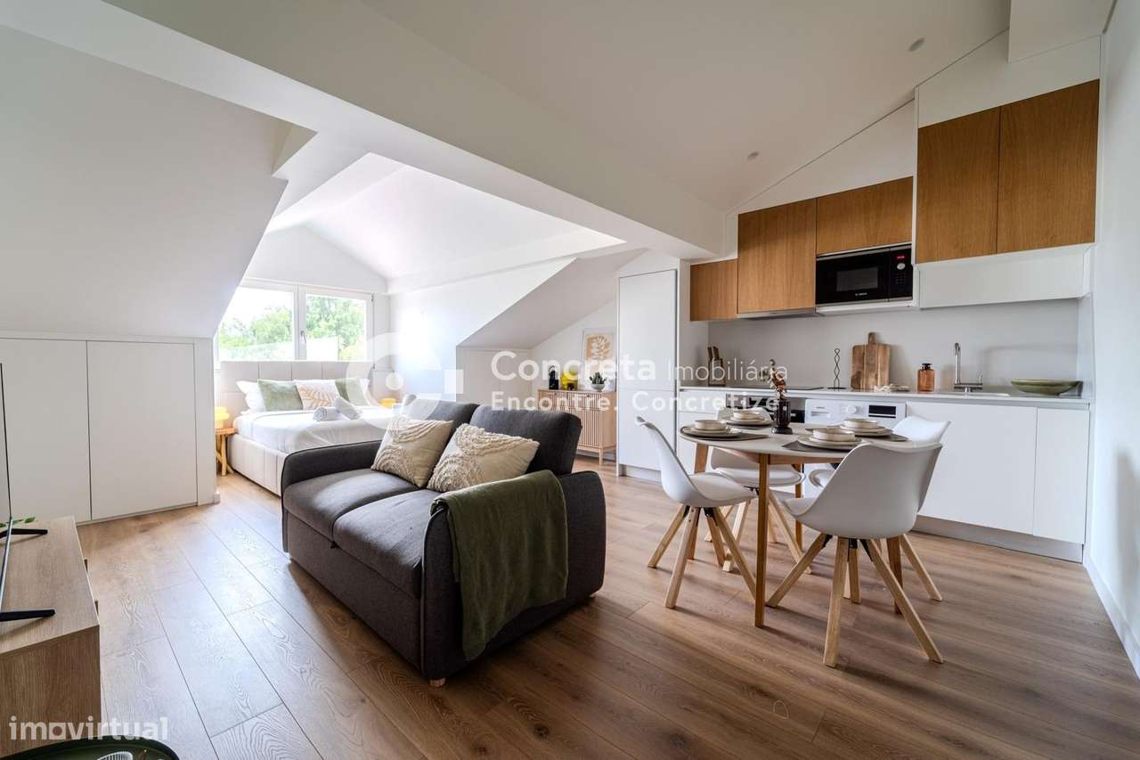 Apartamento T0 novo, mobilado e equipado no centro histórico de Braga-0