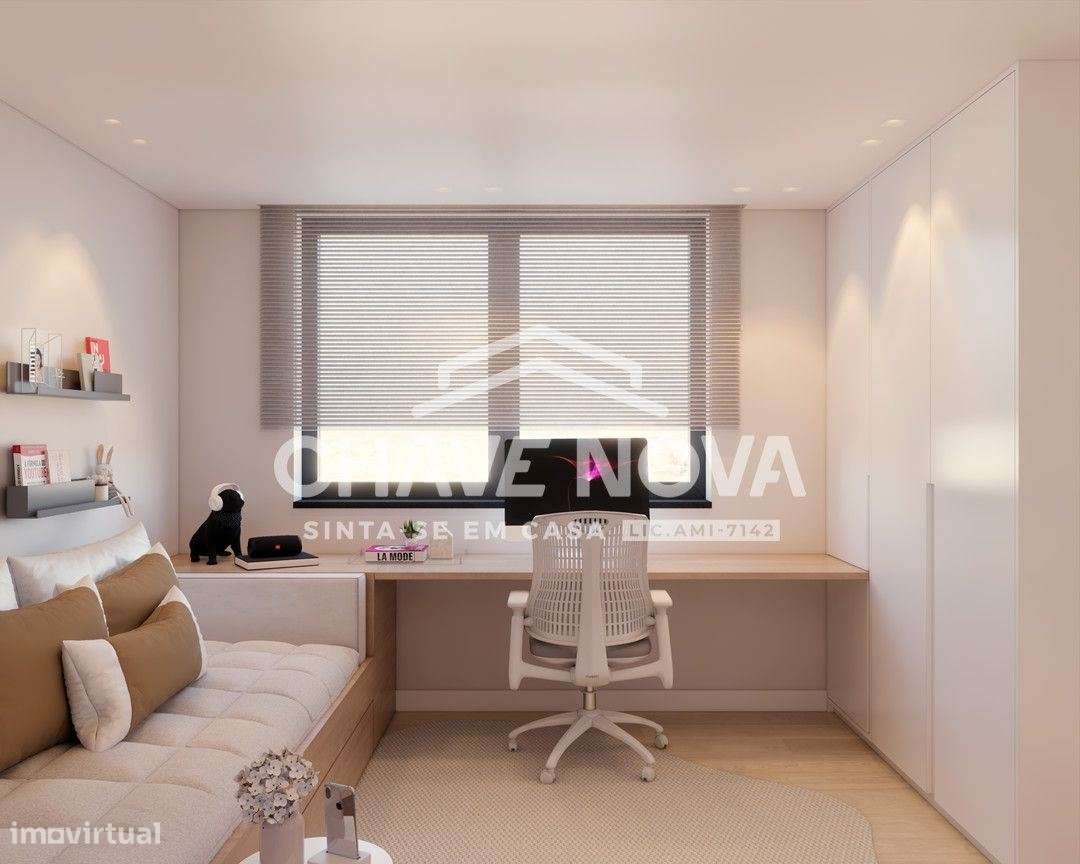 T1 Novo c/ Lugar de Garagem em São Felix da Marinha-7