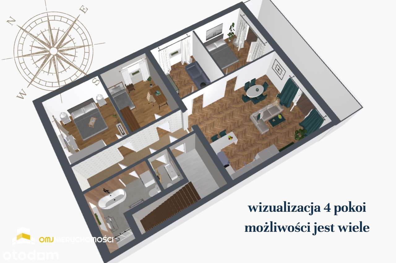 Mieszkanie 94 m2 blisko Wrocławia-Gajków, 2 miejsca postojowe, balkon-15