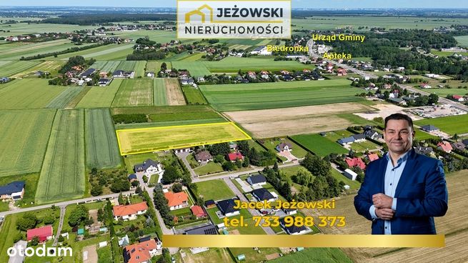 Działka bud-rolna 90 arów, wygodny podział, media.-6