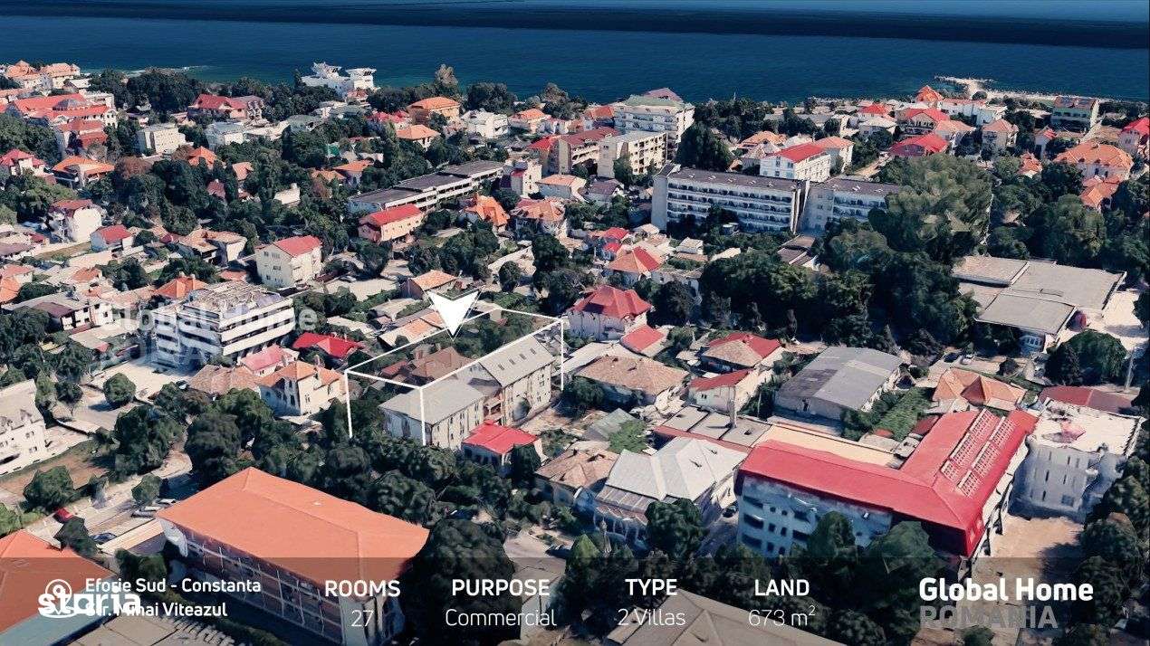 Pensiune Turistica | 2 Vile - 27 Camere Total - Teren 673 MP | Eforie - Imagine principală: 1/14