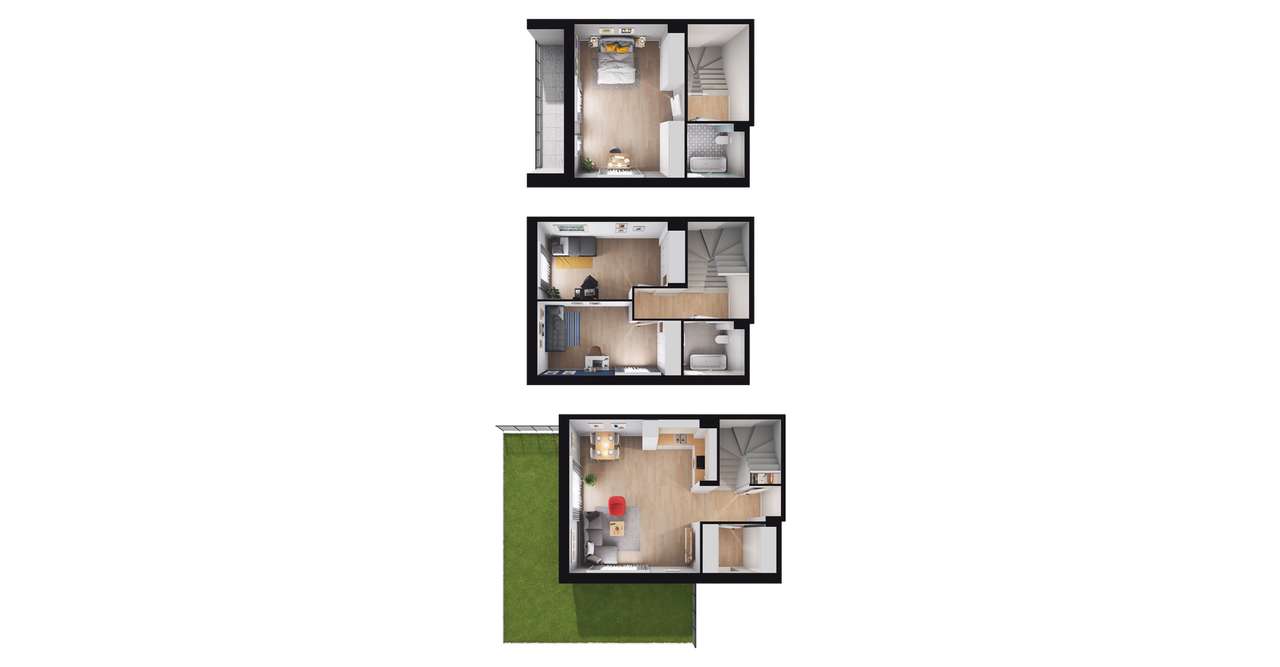 4-pokojowy dom 95m2 + ogródek Bez Pośredników - Pełny obrazek: 2/8