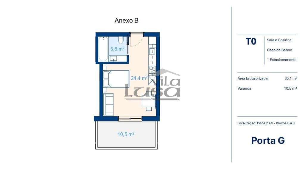 T0 Novo em Vilar do Paraíso, V.N. Gaia.-8