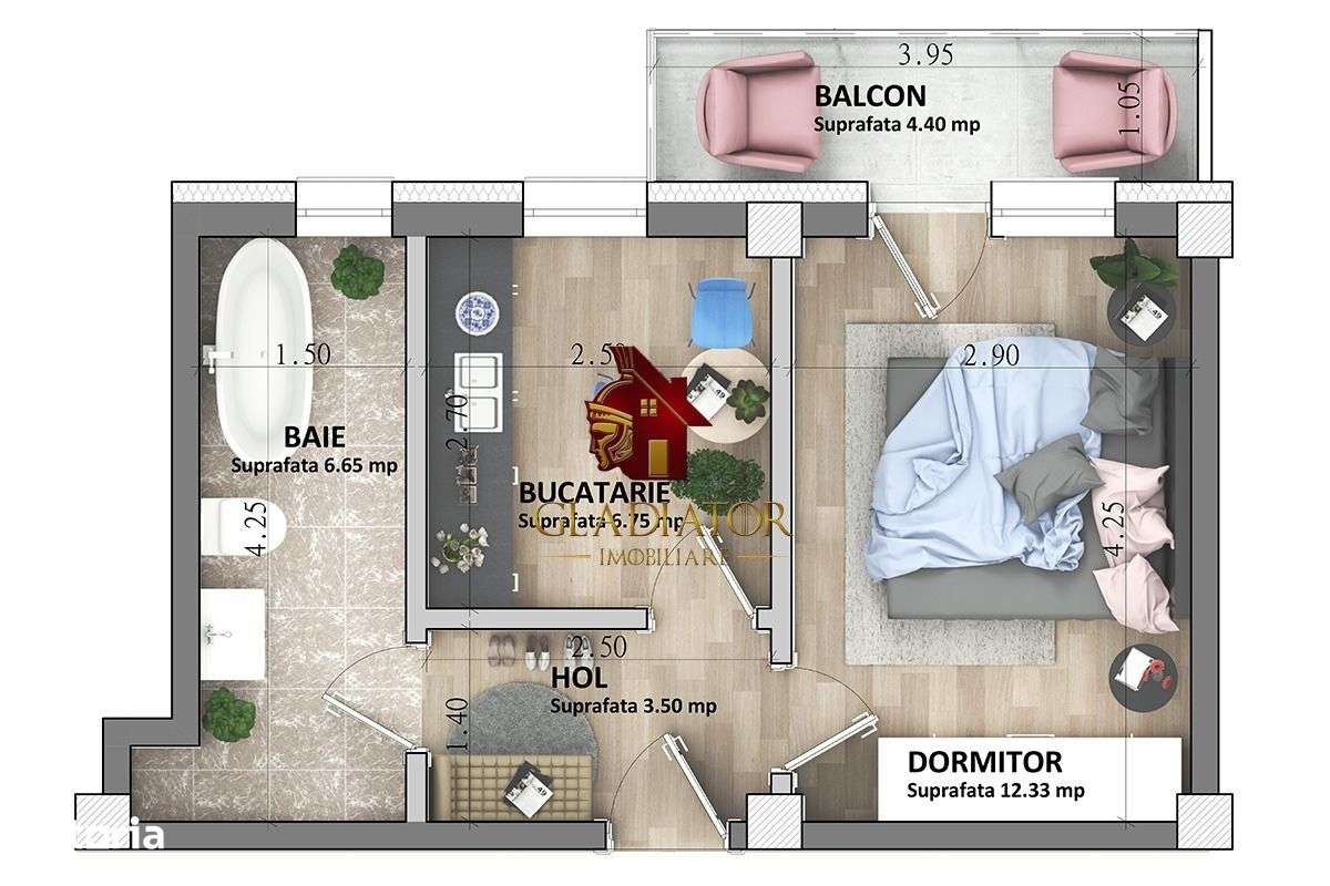 Apartament 1 camere, decomandat, bloc nou, Capat CUG - Lunca Cetatuii-5