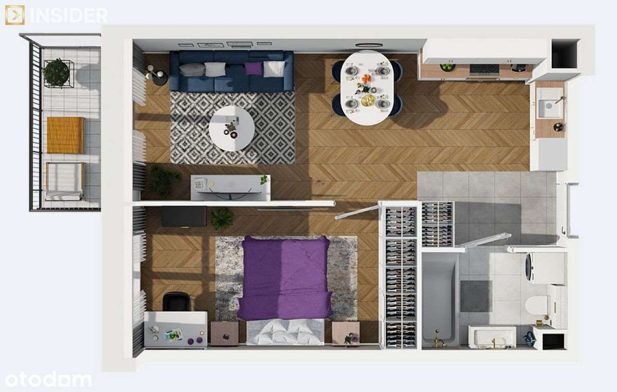 Zamieszkaj od dziś. Gotowe 2 pokojowe-12