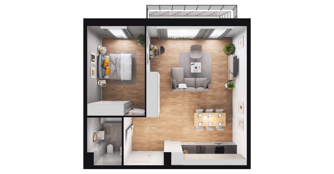 Fokus Bielany  | mieszkanie 2-pok. | 11 - Pełny obrazek: 3/8