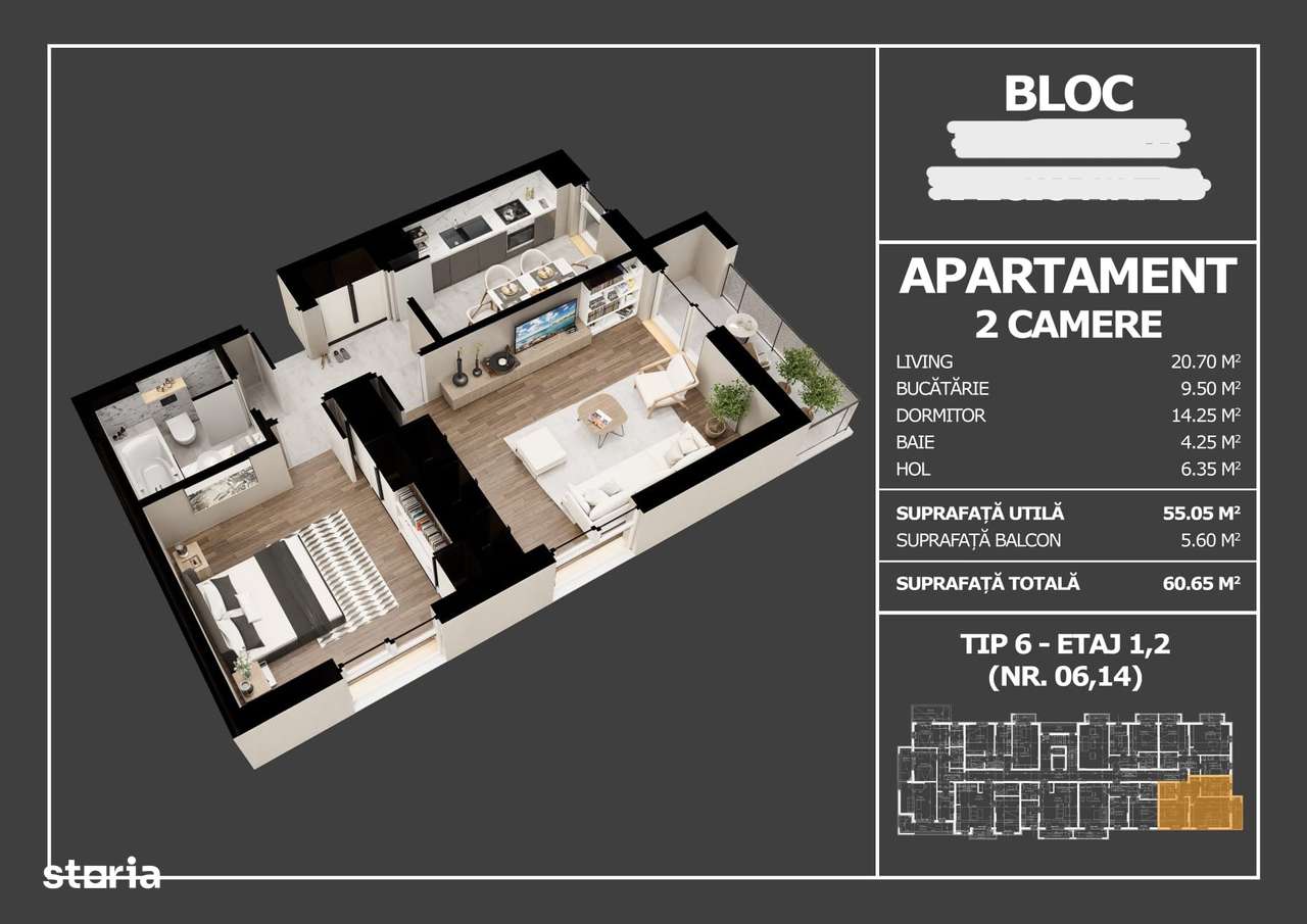 Apartament decomandat de vânzare - Popești Leordeni - 102 mp utili-15