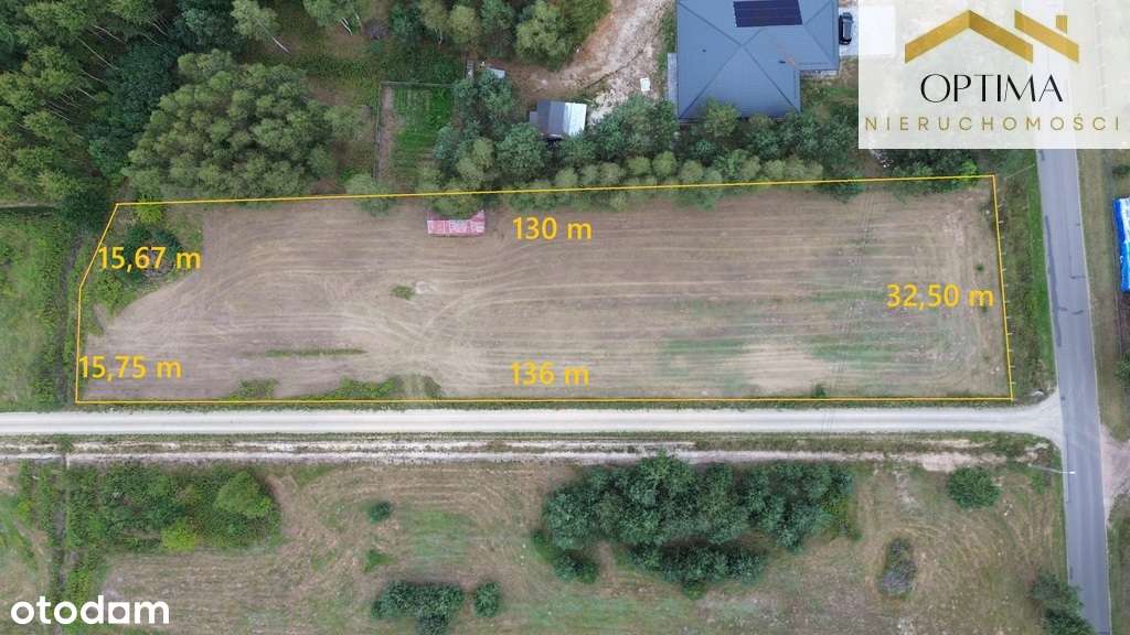 Laszczyny | Działka 4 289 m² z mediami | szer. >30 - Pełny obrazek: 5/5