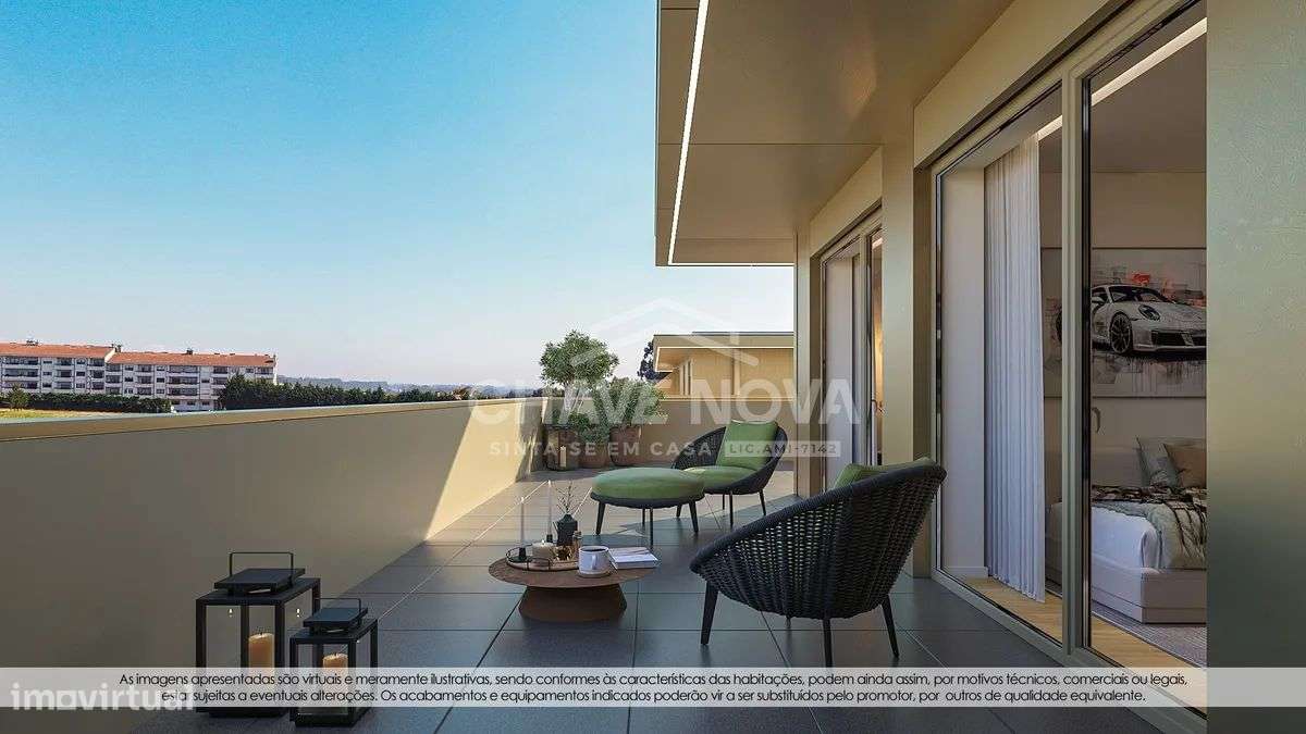 Apartamento T2 Novo Penúltimo Piso c/ 2 Lugares de Garagem em Arcozelo-24
