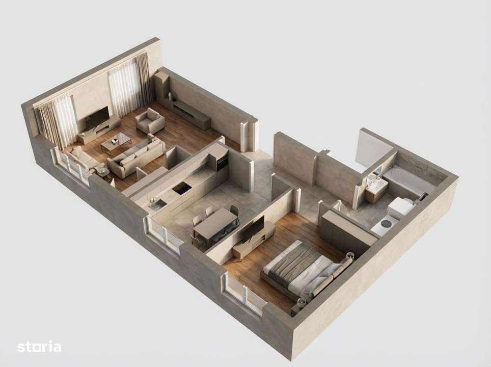 Apartament 2 CAM, SU 57.32 MP, zona IRIS-2