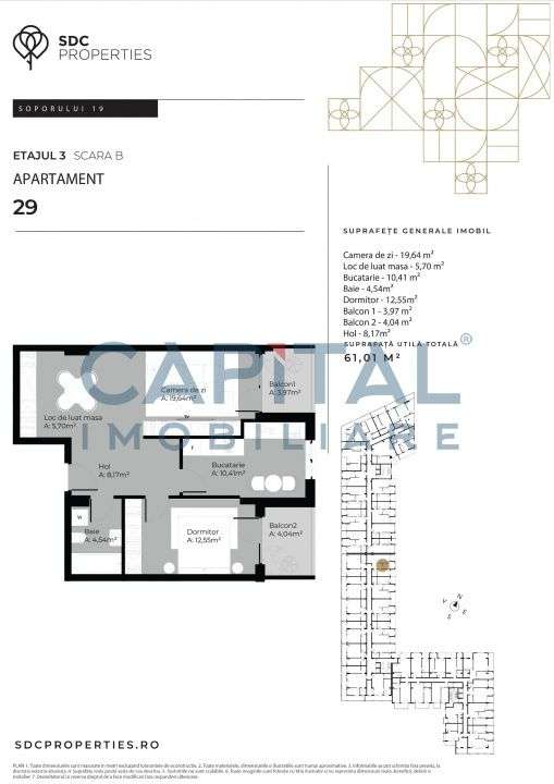 Apartament cu 2 camere in cartierul Sopor - Imagine principală: 2/2