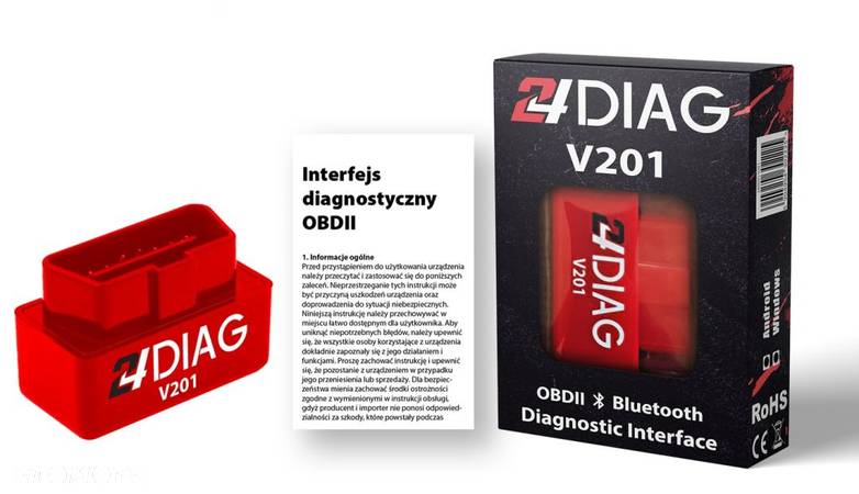 ELM327 BLUETOOTH OBD2 INTERFEJS DIAGNOSTYCZNY V201 - 5