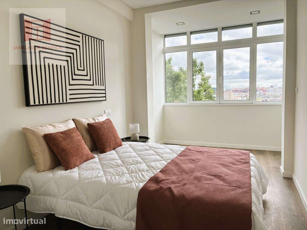 T3 em Benfica, renovado, equipado, mobilado, varanda aberta-14