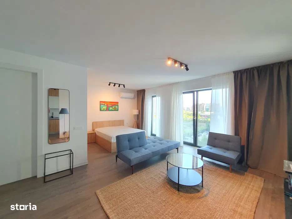 Studio lux Cloud 9 Pipera | 48 mp, mobilat complet + parcare subterana - Imagine principală: 2/7