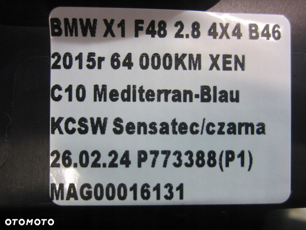 BMW X1 F48 F39 F48 SCHOWEK KONSOLI ŚRODKOWEJ CUP HOLDER KUBKI 51169299529 - 9