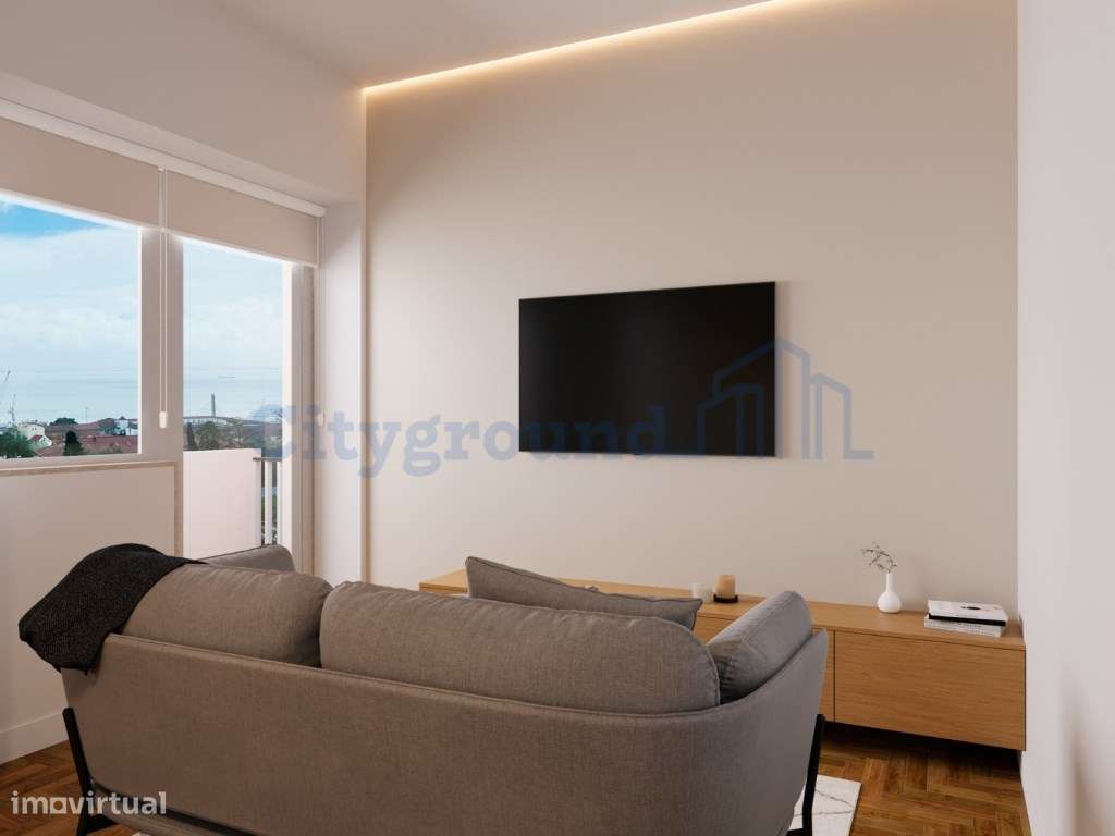 Apartamento T2 com varanda e vista de Rio - totalmente renovado - Grande imagem: 5/12