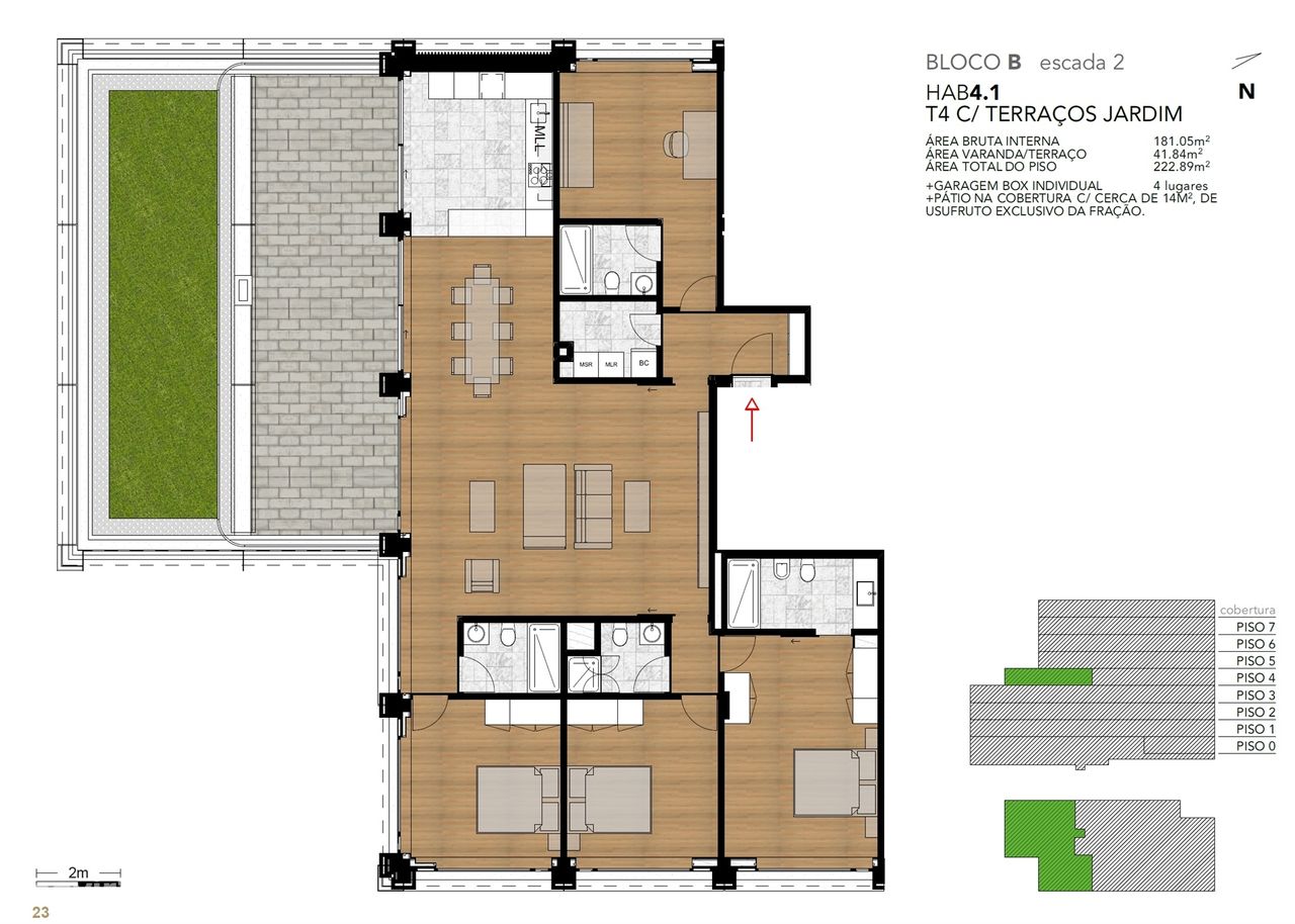 Apartamento T4 no Empreendimento Jardins D´Avenida, Póvoa de Varzim