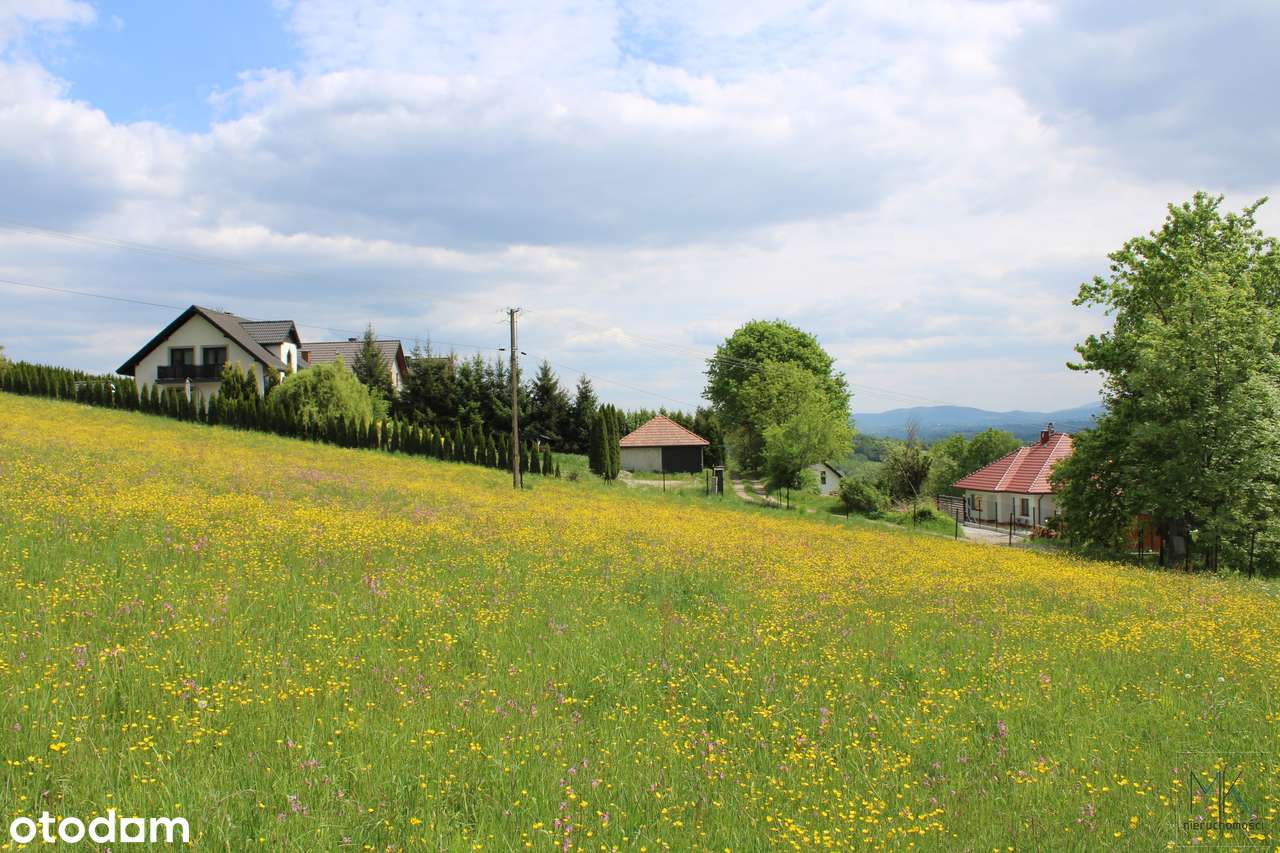 Kobylec (gm. Łapanów) - działka budowlana z ładnym widokiem!-4