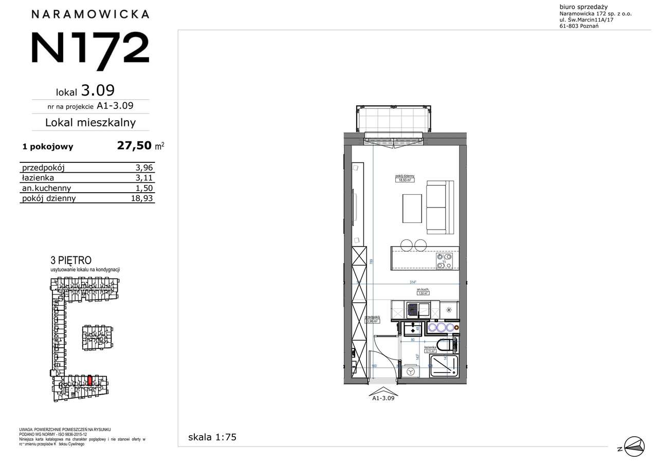 1-pokojowe mieszkanie 27m2 + balkon Bez Prowizji - Pełny obrazek: 2/9