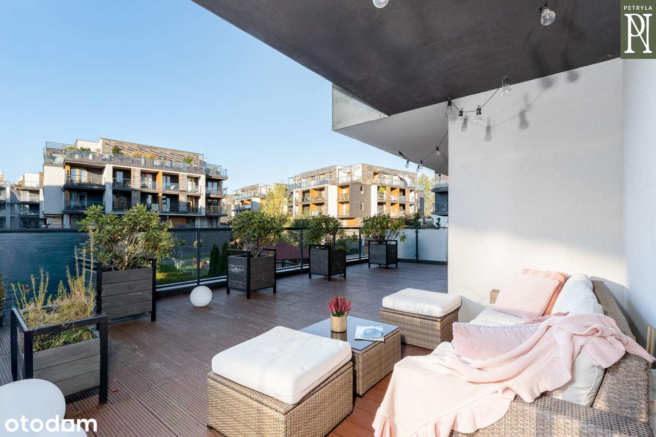 Gustownie urządzone 3-pokojowe z 44m2 tarasem! Przy Bagrach.-15