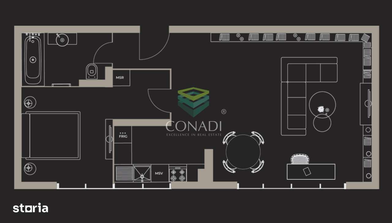 Apartament 2 camere Mobilat si Utilat | Modern | Luxos-4