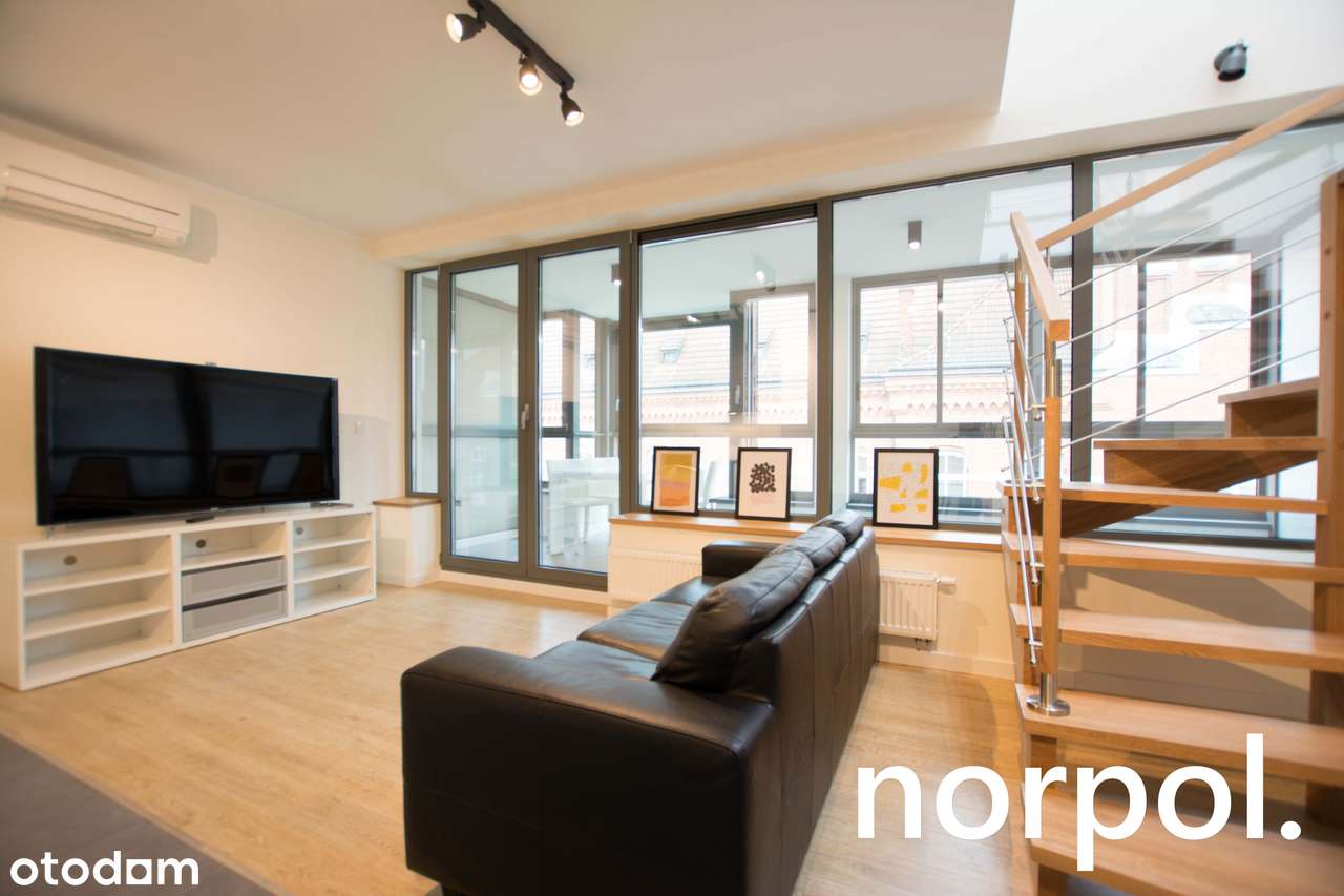 Apartament dwupoziomowy z tarasem na Kazimierzu
