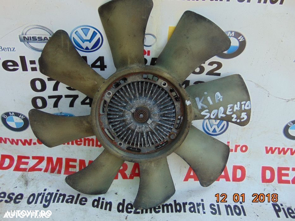 Ventilator Kia Sorento 2.5crdi paleta bimetal electroventilator motor - 6