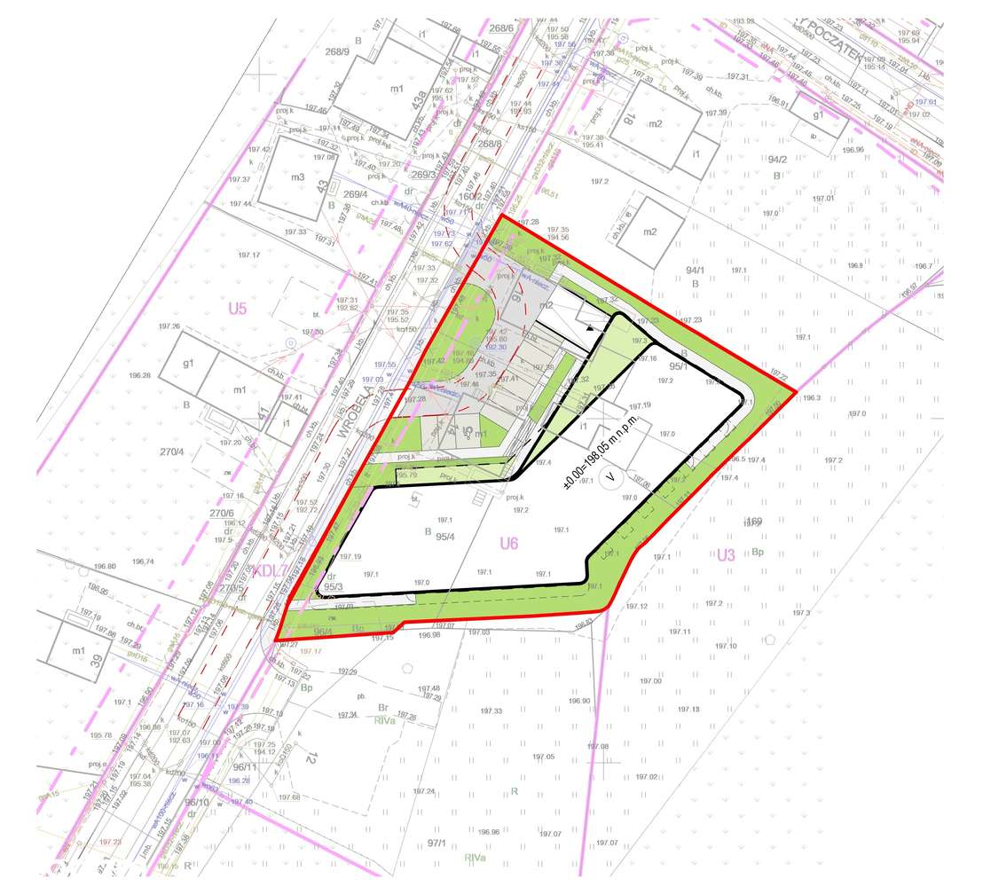 Działka z PNB | Hotel/PRS | 5 231m² PUM | Kraków ul.Wrobela!-1