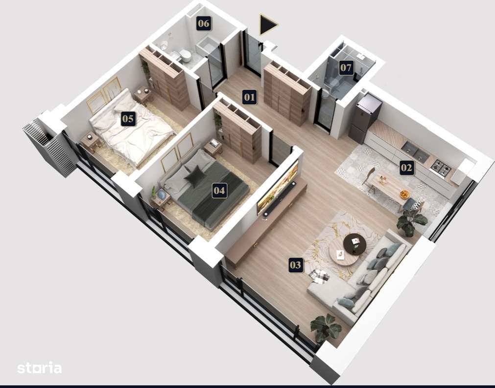 3 camere în gated community premium – parc privat West Avenue-13