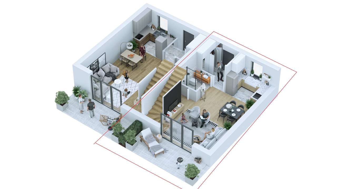 Nowe domy 80m2, w zabudowie bliźniaczej, tańsze od mieszkania w bloku.-7