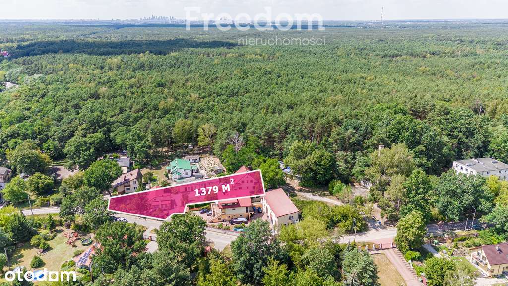 Działka 1379 m2 z zabudową 2 domów w Wesołej