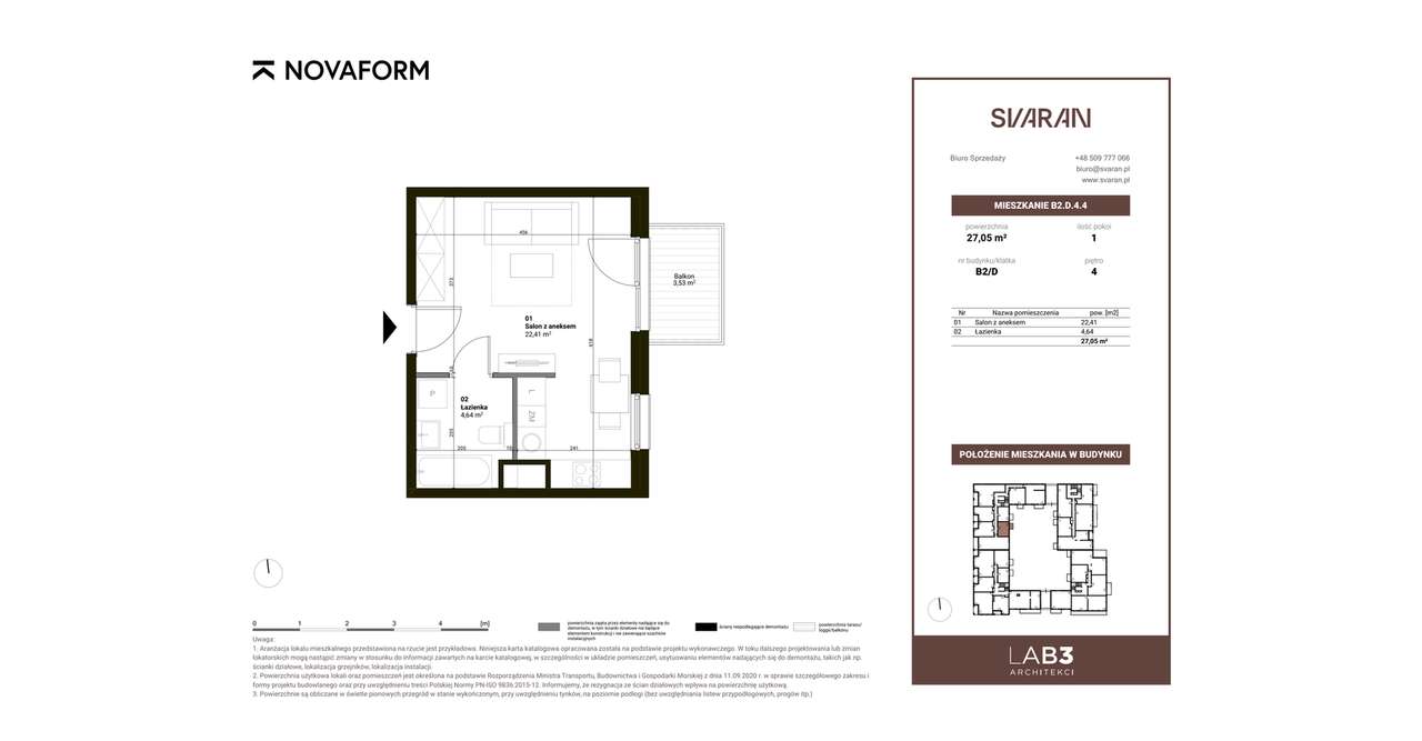 Svaran | mieszkanie 1-pokojowe | B2.D.4.4 - Pełny obrazek: 2/7