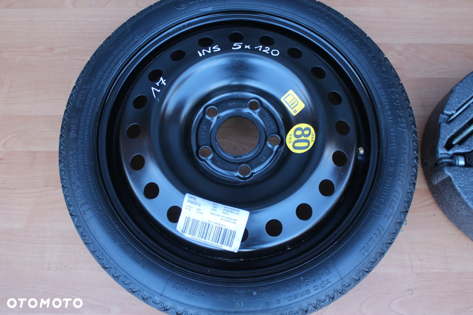 KOŁO DOJAZDOWE ZESTAW NAPRAWCZY OPEL INSIGNIA A 125/70 R17 5x120 IS41 CONTINENTAL KOMPLET - 6