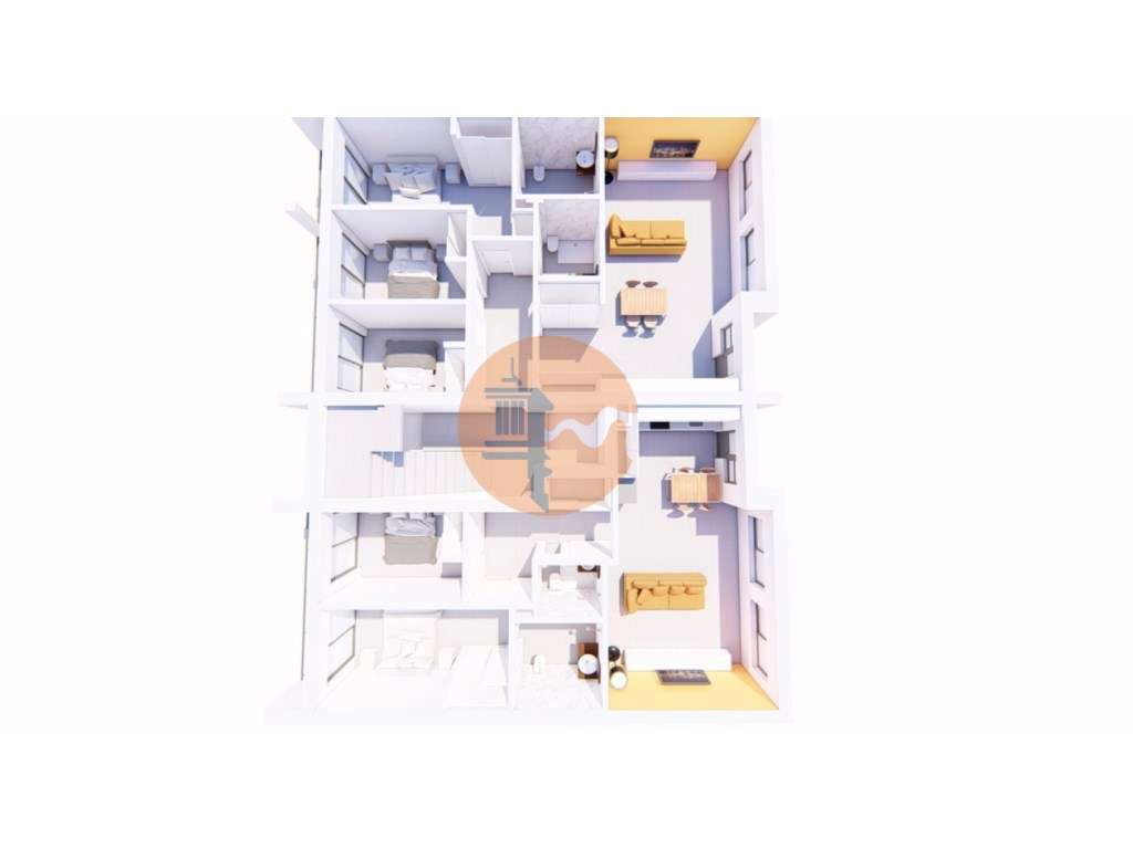 Apartamento T3 com garagem, elevador e terraço privativo com barbecue! - Grande imagem: 5/32