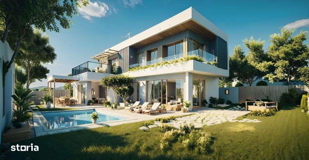 Casa de lux, piscina, garaj, 120mp utili, 550 mp curte - Imagine principală: 4/7