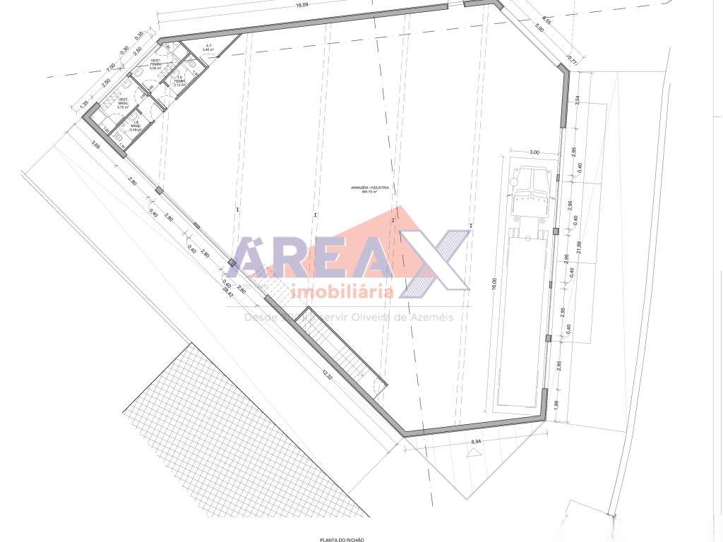 Terreno com projeto para pavilhão - Área de terreno: 1466m2-8