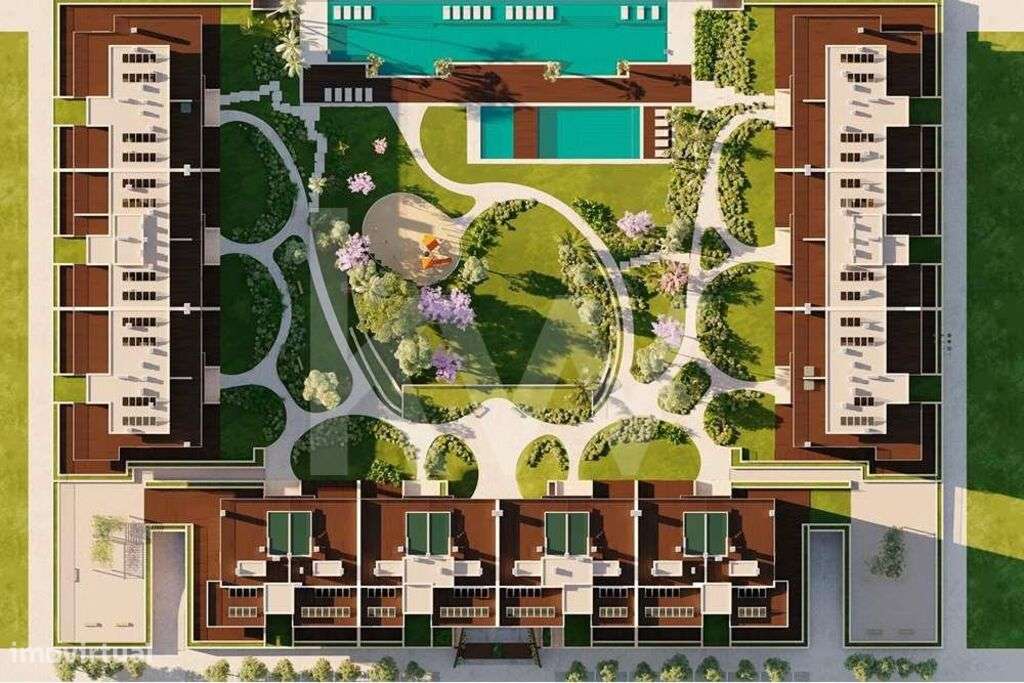 Magnifico T3 com enormes varandas em condomínio de luxo junto ao rio T - Grande imagem: 4/14