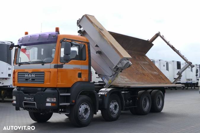 MAN TGA 35.400 / 8x4 / 2 STR. BASCULANTE / BORDMATIC / HYDROCLAP / AUTOMAT - 2