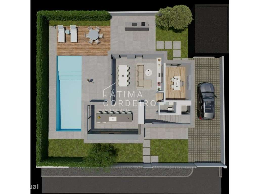 Moradia Isolada T4 com piscina e garagem situada na Aroeira-22