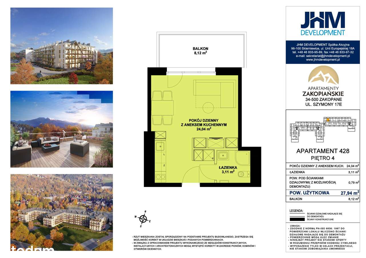"Apartamenty Zakopiańskie" 428 - Pełny obrazek: 2/7