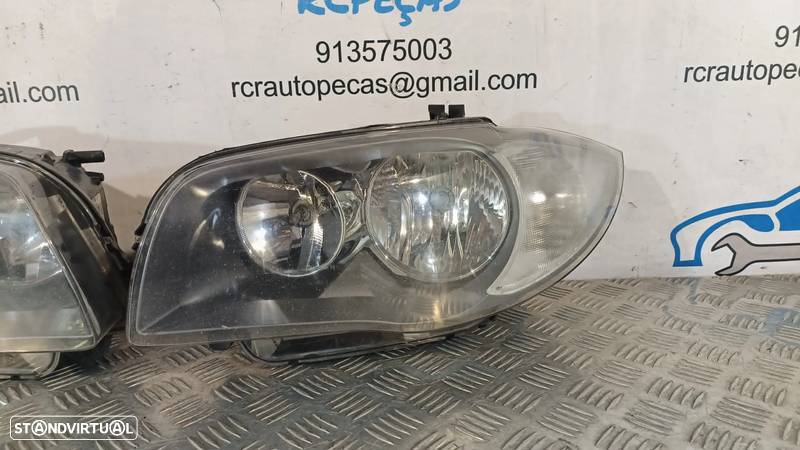 OTICA OTICAS ESQUERDO DIREITO BMW SERIE 1 E81 63127249650 7249650 63117249649 7249649 E87 E87 LCI E82 COUPE E88 CABRIO OPTICA OPTICAS FAROL FAROIS - 5