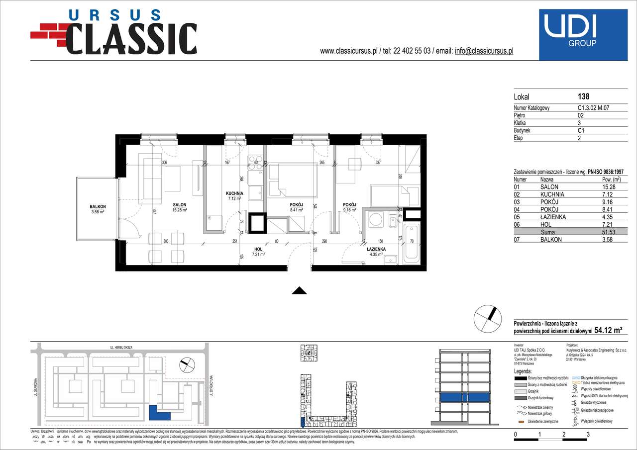 Ursus Classic | mieszkanie 3-pok. |C1_138 - Pełny obrazek: 2/9